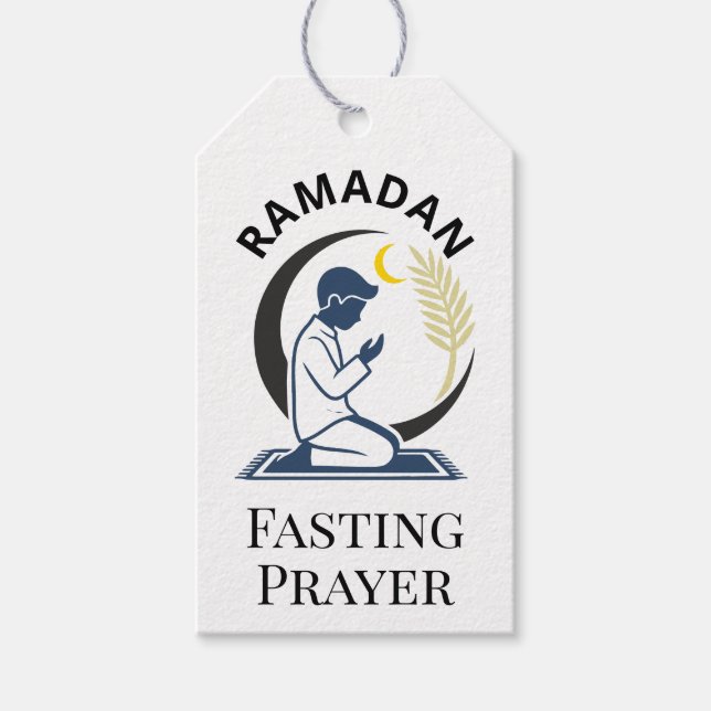 Ramadan fasta böne man islamisk vektor grafik presentetikett (Framsidan)