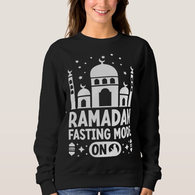Ramadan Fasting Mode On Allah Religion Koran Islam T Shirt (Framsida)
