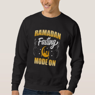 Ramadan Fasting Mode På Islamisk Islam Muslim Lång Ärmad Tröja