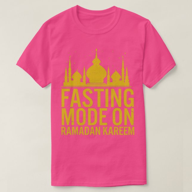 Ramadan Fasting Mode på Lycklig Ramadan Muslims H T Shirt (Design framsida)