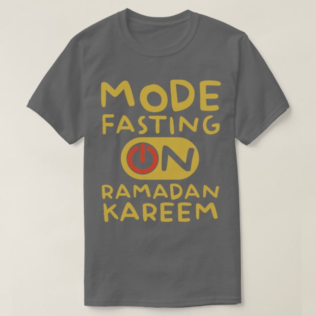 Ramadan Fasting Mode på Lycklig Ramadan Muslims H T Shirt (Design framsida)