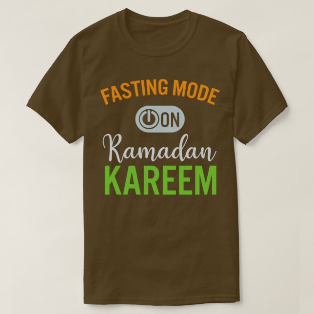 Ramadan Fasting Mode på Lycklig Ramadan Muslims H T Shirt (Design framsida)