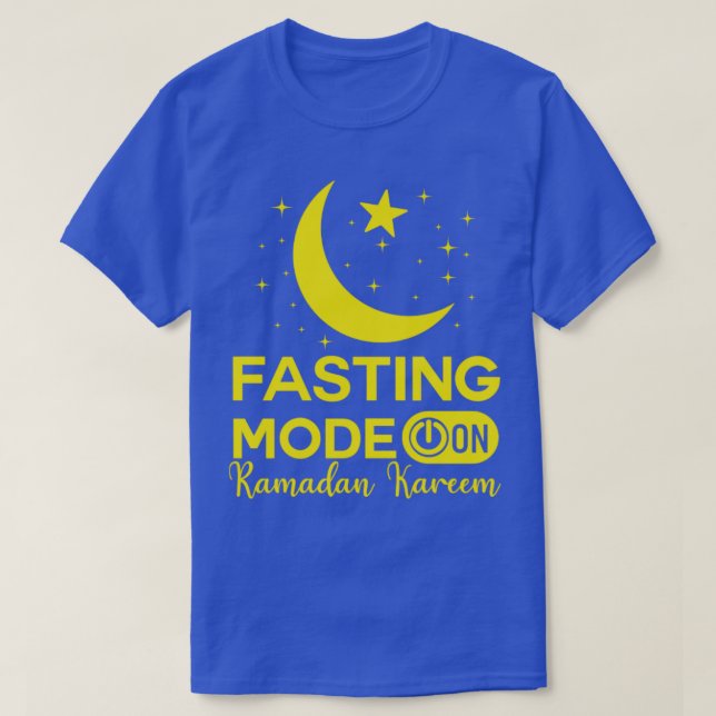 Ramadan Fasting Mode på Lycklig Ramadan Muslims H T Shirt (Design framsida)