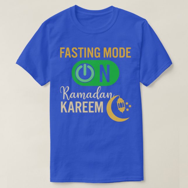 Ramadan Fasting Mode på Lycklig Ramadan Muslims H T Shirt (Design framsida)