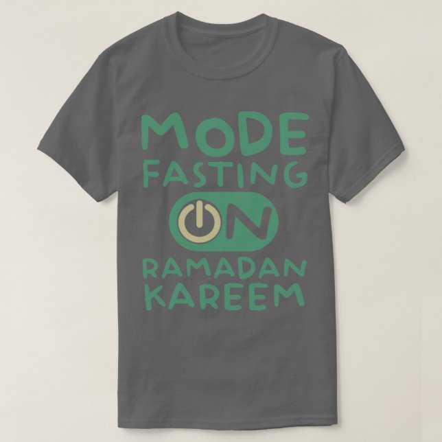 Ramadan Fasting Mode på Lycklig Ramadan Muslims H T Shirt (Design framsida)