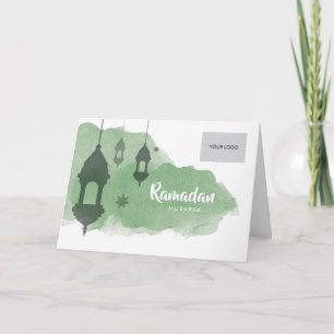 Ramadan företags hälsningkort - grönt kort