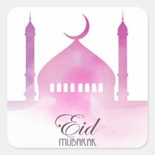 Ramadan Fyrkantigt Klistermärke