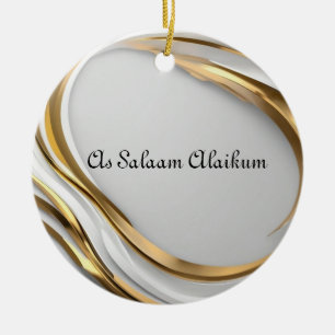 Ramadan Gift, som Salaam Alaikum Muslim Home decor Julgransprydnad Keramik
