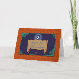 Ramadan Greeting Card på tyska, Ramadan Deutsch Kort