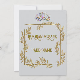 Ramadan guld calligraphy hälsning julkort