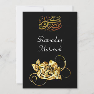 Ramadan guld hälsning julkort