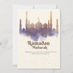 Ramadan-hälsningskort Tack Kort