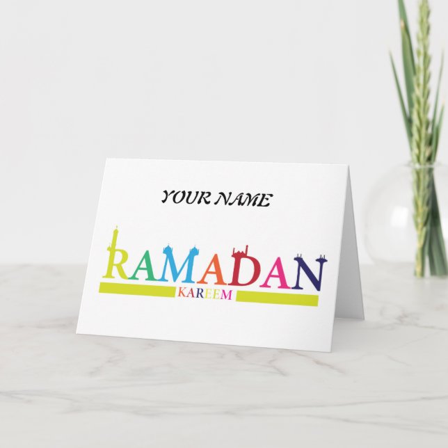 Ramadan Helgdag Card Inbjudan (Framsida)