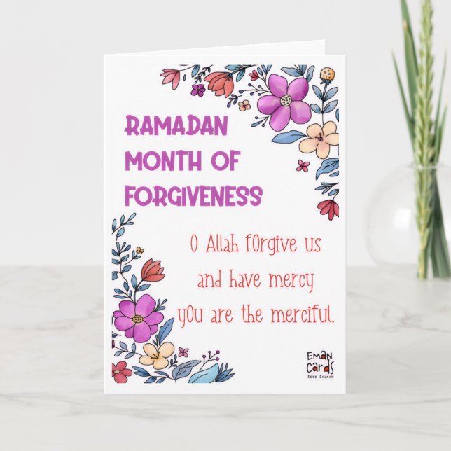Ramadan - Heliga månadens välsignelser Kort (Framsida)