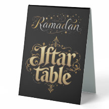 Ramadan Iftar bord