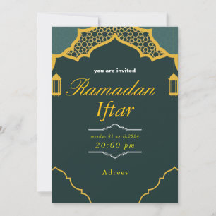 Ramadan Iftar-inbjudan, Iftar-inbjudan Ramadan Julkort
