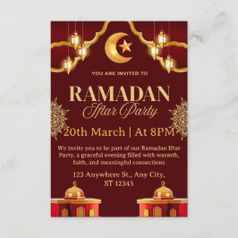 Ramadan Iftar Inbjudningskort