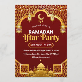 Ramadan Iftar-inbjudningskort Inbjudningar