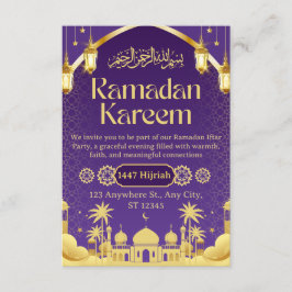 Ramadan Iftar Invitation Card Inbjudningar