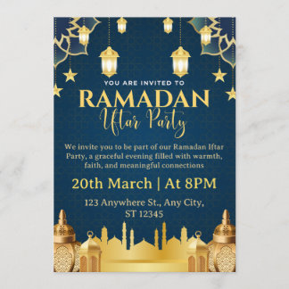 Ramadan Iftar Invitation Card Inbjudningar