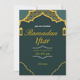Ramadan Iftar Invitation ,Iftar invitation Ramadan Julkort
