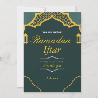 Ramadan Iftar Invitation ,Iftar invitation Ramadan Julkort