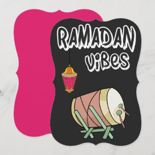 Ramadan-känsla - Suhour, Iftar, Hilal - رمضان مبار Julkort