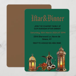 Ramadan Kareem 2025 Iftar Middagskvällsfest Inbjudningar