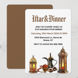 Ramadan Kareem 2025 Iftar Middagspartaj Inbjudningar