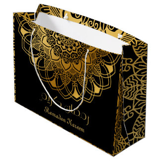 Ramadan Kareem abstrakt blommigt guld radial
