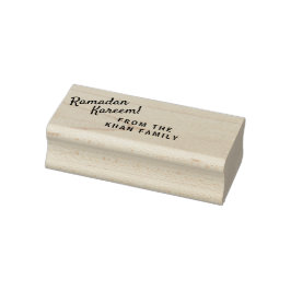 Ramadan Kareem Anpassningsbar Family Wooden Rubber Stämpel