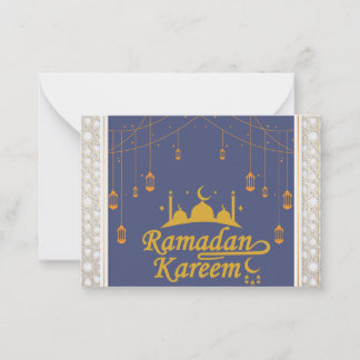 Ramadan Kareem Anteckningskort
