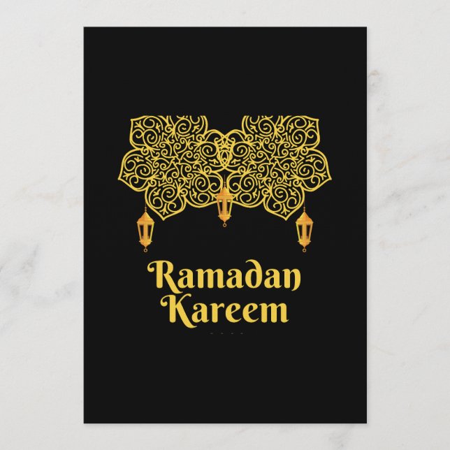 Ramadan Kareem Betydelse - Eid Mubarak 2026 Inbjudningar (Framsida)