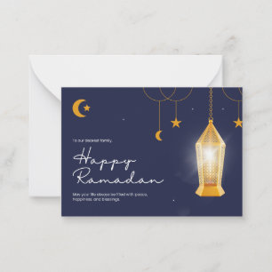 Ramadan Kareem Blue Anteckningskort