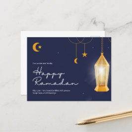 Ramadan Kareem Blue Helg Vykort