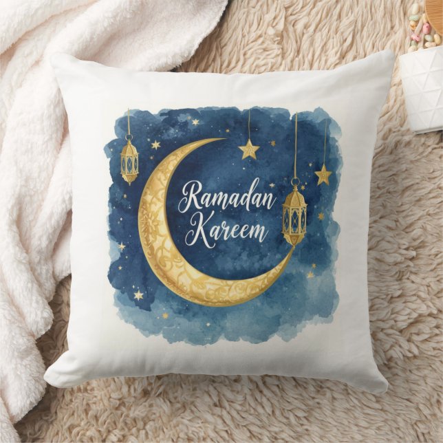 Ramadan Kareem Blue Moon Pillow Kudde (Filt)