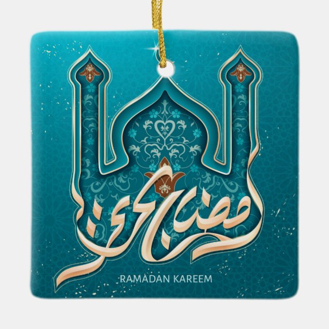 Ramadan Kareem Ceramic Ornament (Framsida)