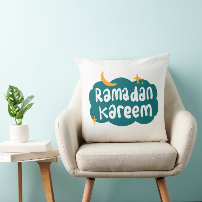 Ramadan Kareem Cloud & Stars Pillow Kudde (Stol)