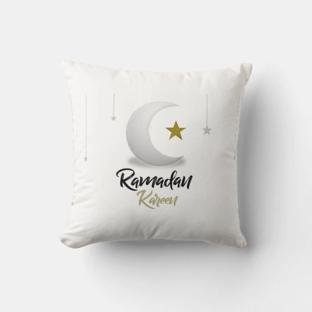 Ramadan Kareem Crescent Design - Islamic Mubarak Kudde (Framsida)