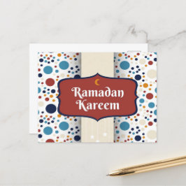 Ramadan Kareem Crescent Vykort