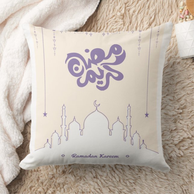 Ramadan Kareem Decorative Pillow with Stars Kudde (Filt)