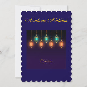 Ramadan Kareem & Eid Mubarak Anpassad Hälsning Julkort