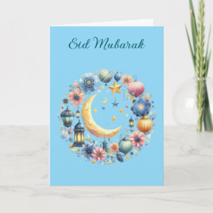 Ramadan Kareem & Eid Mubarak Anpassad hälsning Kort