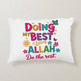 Ramadan Kareem & Eid Mubarak Islamskt accentkudde Prydnadskudde