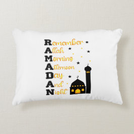 Ramadan Kareem & Eid Mubarak Islamskt accentkudde Prydnadskudde