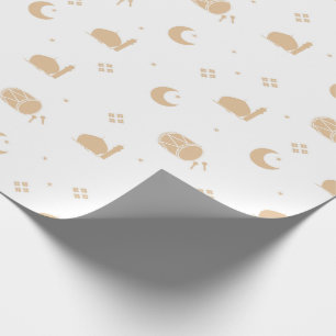 Ramadan Kareem Eid Mubarak Lycklig Eid Wrapping Presentpapper