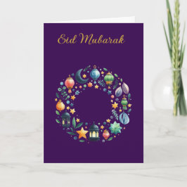 Ramadan Kareem & Eid Mubarak Personligt välkomsthä Kort