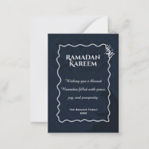 Ramadan Kareem Elegant Islamisk Välkomstkort