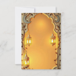 Ramadan Kareem Elegant Islamisk Välkomstkort – Gol Kort