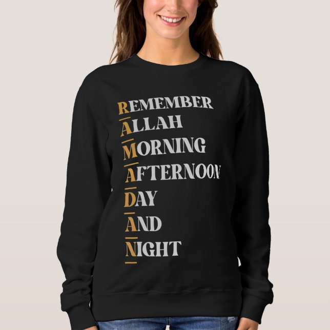 Ramadan Kareem Fasting Fast Islam Muslim Manar T Shirt (Framsida)